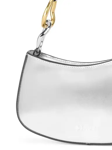 Staud Women's Ollie Metallic Leather Shoulder Bag | Thumbnail 3