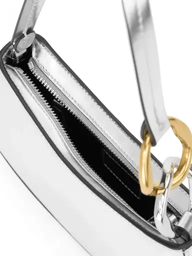 Staud Women's Ollie Metallic Leather Shoulder Bag | Thumbnail 4
