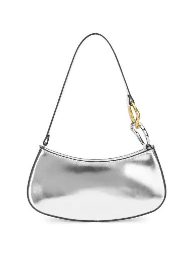 Staud Women's Ollie Metallic Leather Shoulder Bag | Thumbnail 1