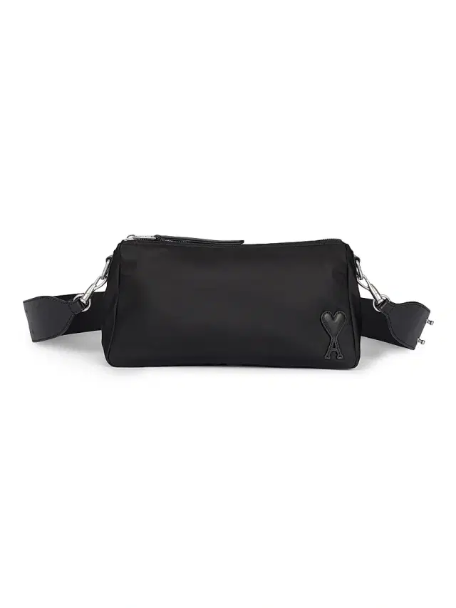 AMI Paris Men's Logo Crossbody Bag - Black