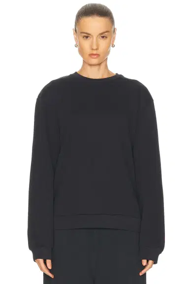 Acne Studios Faihra U Face Crewneck Sweater | Thumbnail 1 Acne Studios Faihra U Face Crewneck Sweater | Thumbnail 1