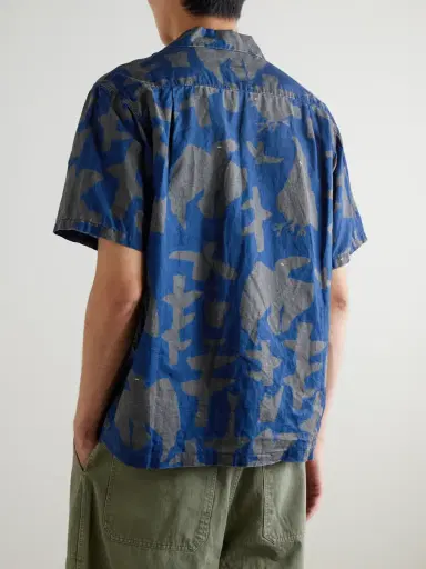 KAPITAL Convertible-Collar Printed Linen Shirt - Men | Thumbnail 3 KAPITAL Convertible-Collar Printed Linen Shirt - Men | Thumbnail 3