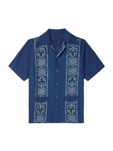 KAPITAL Camp-Collar Printed Linen Shirt - Men | Thumbnail 1 KAPITAL Camp-Collar Printed Linen Shirt - Men | Thumbnail 1
