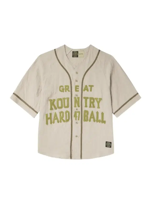 KAPITAL Great Kountry Grosgrain- and Felt-Trimmed Logo-Appliquéd Linen Shirt - Men