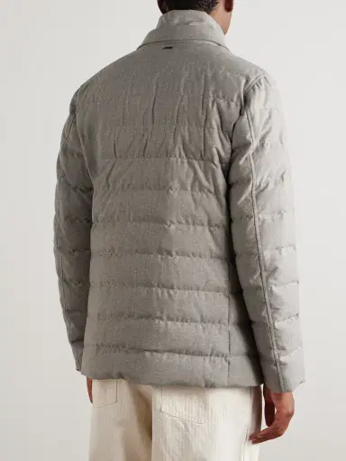 HERNO Convertible Quilted Wool-Blend Down Blazer - Men | Thumbnail 3