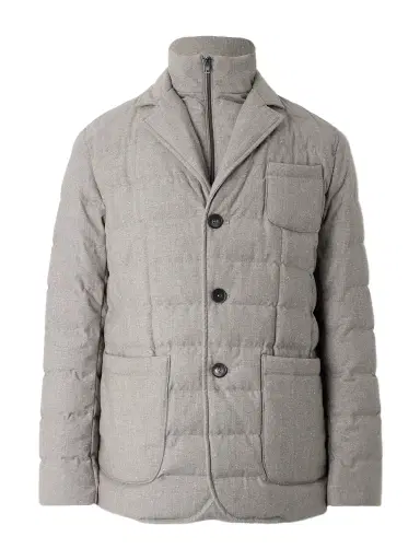 HERNO Convertible Quilted Wool-Blend Down Blazer - Men | Thumbnail 1