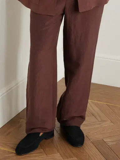 Manolo Blahnik Truro Leather-Trimmed Suede Loafers - Men | Thumbnail 2 Manolo Blahnik Truro Leather-Trimmed Suede Loafers - Men | Thumbnail 2