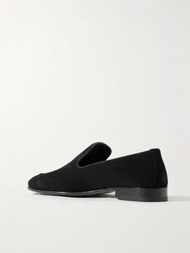 Manolo Blahnik Truro Leather-Trimmed Suede Loafers - Men | Thumbnail 4 Manolo Blahnik Truro Leather-Trimmed Suede Loafers - Men | Thumbnail 4