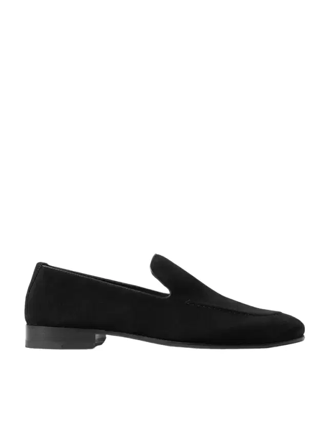 Truro Leather-Trimmed Suede Loafers - Men