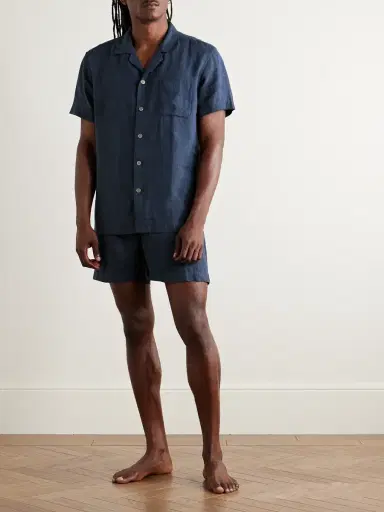 Derek Rose Sicily 1 Linen Pyjama Set - Men | Thumbnail 2 Derek Rose Sicily 1 Linen Pyjama Set - Men | Thumbnail 2