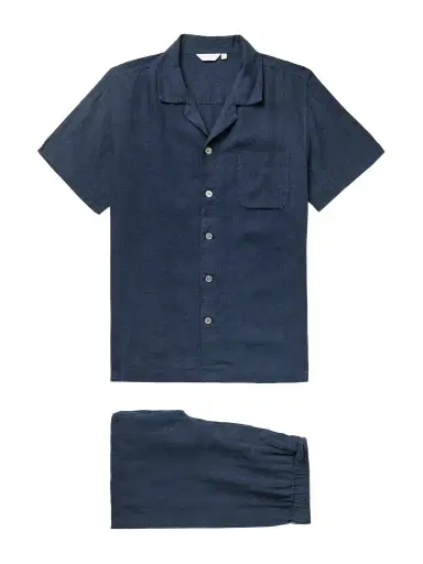 Derek Rose Sicily 1 Linen Pyjama Set - Men | Thumbnail 1 Derek Rose Sicily 1 Linen Pyjama Set - Men | Thumbnail 1