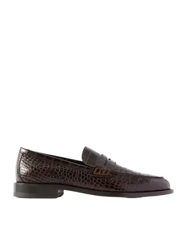 Perry Croc-Effect Leather Loafers - Men