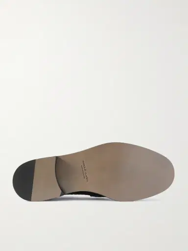 Manolo Blahnik Perry Croc-Effect Leather Loafers - Men | Thumbnail 3