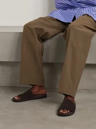 The Row Hugh Suede Slides | Thumbnail 2