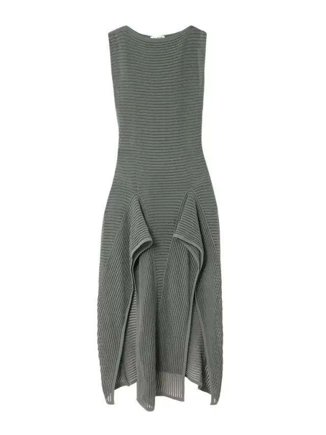 Alaïa Ruffled Ribbed Open-knit Cotton-blend Midi Dress