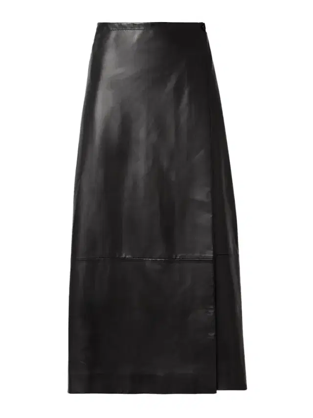 Quinn Wrap-effect Leather Maxi Skirt