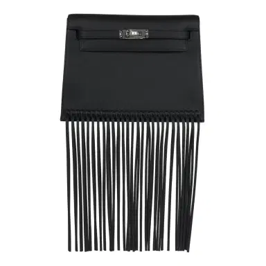 HERMÈS Hermes Kelly Danse Anate Black Swift Palladium Hardware | Thumbnail 1 HERMÈS Hermes Kelly Danse Anate Black Swift Palladium Hardware | Thumbnail 1