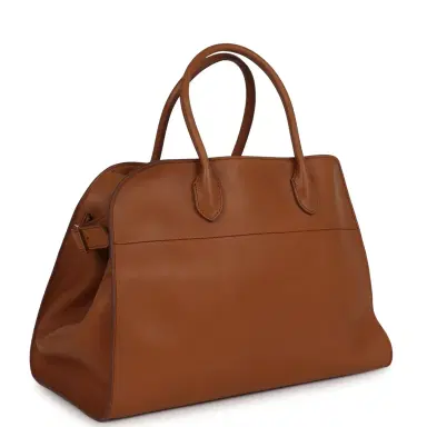 The Row The Row Soft Margaux 15 Cuir Saddle Leather Gold Hardware | Thumbnail 2 The Row The Row Soft Margaux 15 Cuir Saddle Leather Gold Hardware | Thumbnail 2