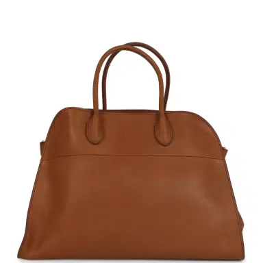 The Row The Row Soft Margaux 15 Cuir Saddle Leather Gold Hardware | Thumbnail 6 The Row The Row Soft Margaux 15 Cuir Saddle Leather Gold Hardware | Thumbnail 6