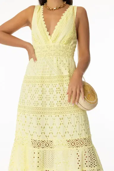 TEMPTATION POSITANO Paglia Long Dress | Thumbnail 3