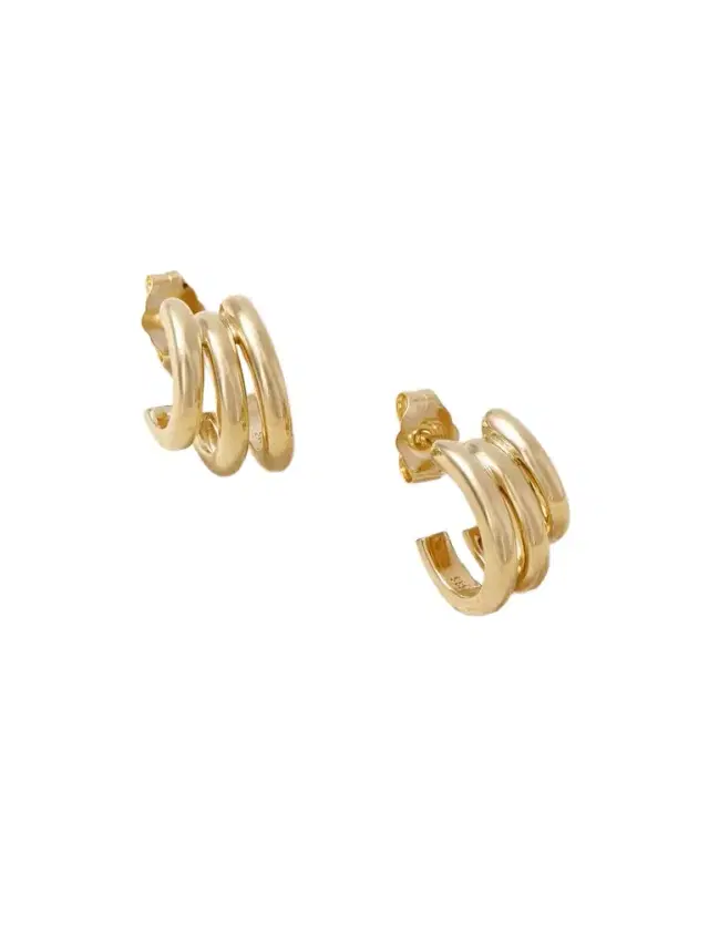 By Pariah Classic 14-karat Recycled Gold Hoop Earrings