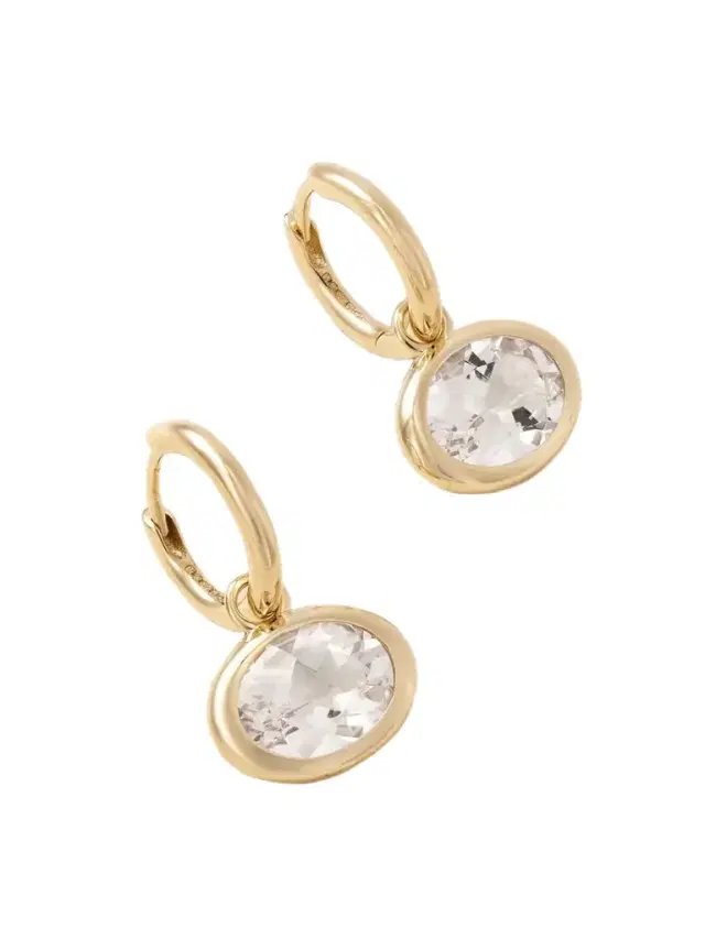 By Pariah Xl Orbit 14-karat Recycled Gold Morganite Hoop Earrings