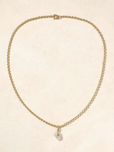 Irene Neuwirth Tropical Flower 18-karat Gold Aquamarine Necklace | Thumbnail 4 Irene Neuwirth Tropical Flower 18-karat Gold Aquamarine Necklace | Thumbnail 4