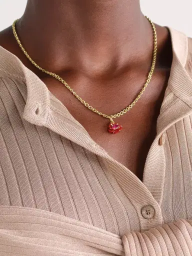 Irene Neuwirth Tropical Flower 18-karat Gold, Fire Opal And Rubellite Necklace | Thumbnail 2 Irene Neuwirth Tropical Flower 18-karat Gold, Fire Opal And Rubellite Necklace | Thumbnail 2