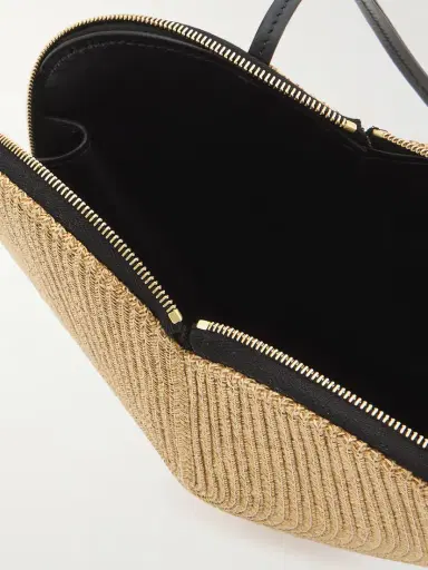 Alaïa Le Coeur Leather-trimmed Raffia Shoulder Bag | Thumbnail 5 Alaïa Le Coeur Leather-trimmed Raffia Shoulder Bag | Thumbnail 5