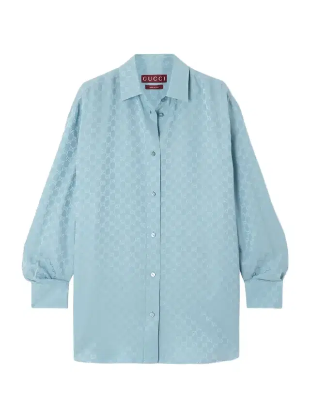 Silk-satin Jacquard Shirt