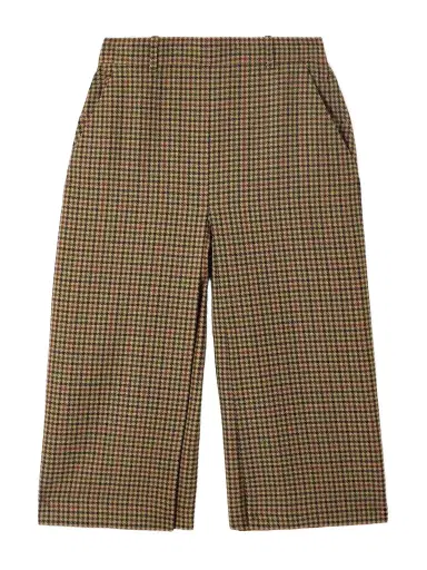 Saint Laurent Checked Wool Wide-leg Culottes | Thumbnail 1