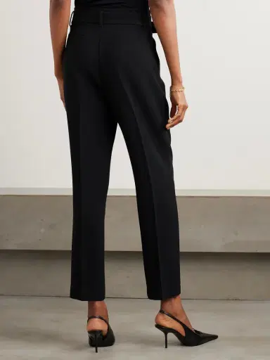 VIOLANTE NESSI Guttuso Belted Pleated Cady Straight-leg Pants | Thumbnail 3