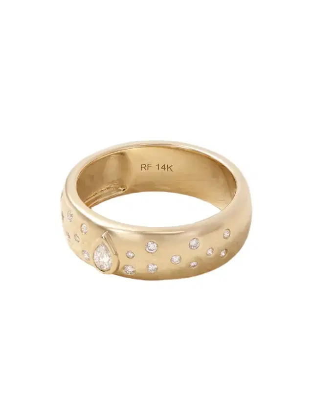 Cigar Constellation 14-karat Gold And Diamond Ring