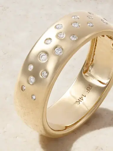 Roxanne First Cigar Constellation 14-karat Gold Diamond Ring | Thumbnail 4 Roxanne First Cigar Constellation 14-karat Gold Diamond Ring | Thumbnail 4