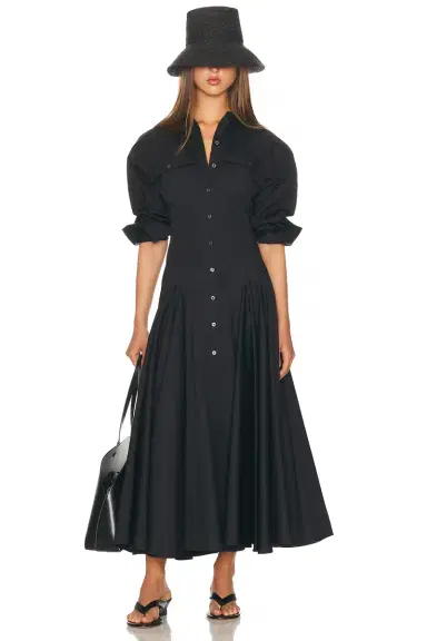 Helsa Godet Shirt Dress | Thumbnail 3 Helsa Godet Shirt Dress | Thumbnail 3