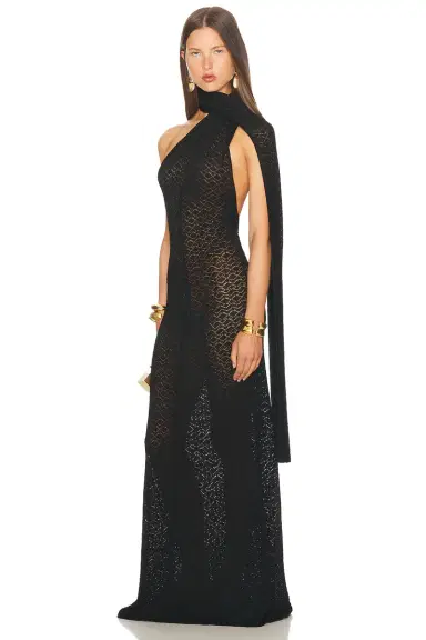 Helsa Robbyn Wrap Gown | Thumbnail 5