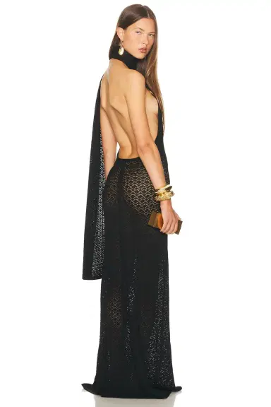 Helsa Robbyn Wrap Gown | Thumbnail 7