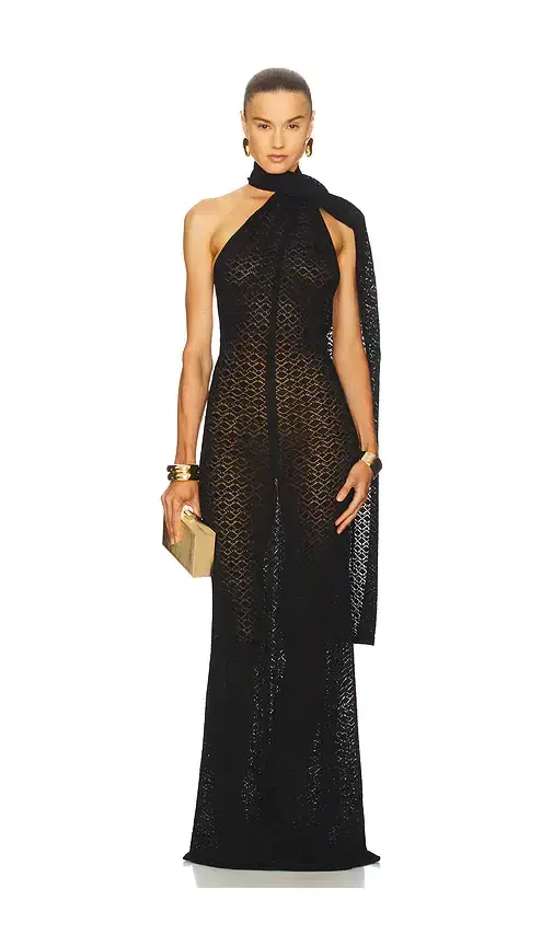 Helsa Robbyn Wrap Gown