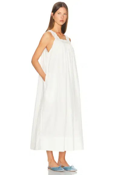 Helsa Midi Dress With Lace | Thumbnail 4