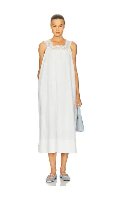 Helsa Midi Dress With Lace | Thumbnail 1