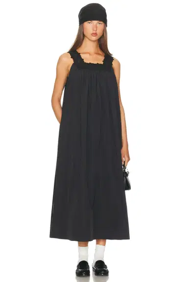 Helsa Midi Dress With Lace | Thumbnail 3