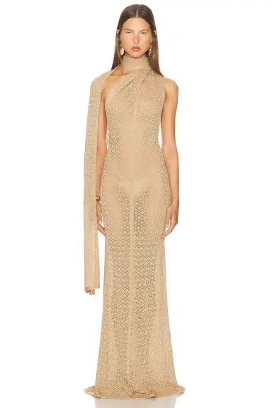 Helsa Robbyn Wrap Gown | Thumbnail 4 Helsa Robbyn Wrap Gown | Thumbnail 4