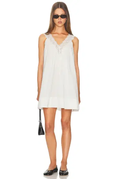 Helsa Mini Dress With Lace | Thumbnail 4