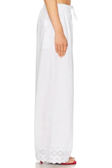Helsa The Summer Pant With Vintage Swiss Embroidery | Thumbnail 5 Helsa The Summer Pant With Vintage Swiss Embroidery | Thumbnail 5