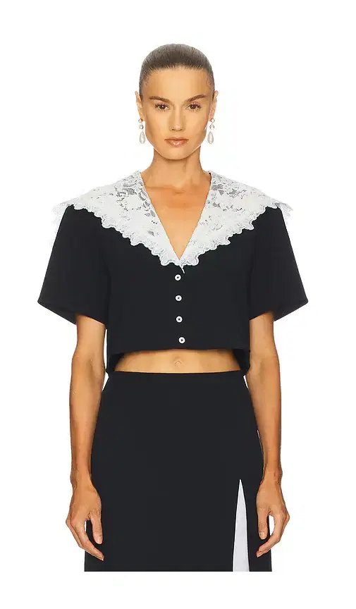 Helsa The Sailor Shirt With Lace Collar