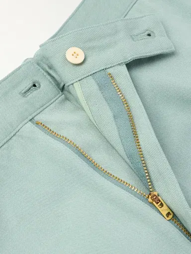 Visvim Bertone Tapered Grosgrain-Striped Cotton-Twill Trousers - Men | Thumbnail 3