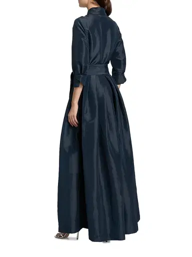 Simkhai Women's Julip Tie-Waist Shirtdress-Style Gown | Thumbnail 5 Simkhai Women's Julip Tie-Waist Shirtdress-Style Gown | Thumbnail 5