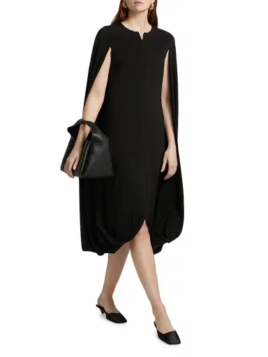 Rosetta Getty Women's Fold Cape Cocoon Dress | Thumbnail 2 Rosetta Getty Women's Fold Cape Cocoon Dress | Thumbnail 2