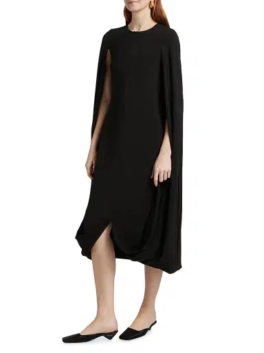 Rosetta Getty Women's Fold Cape Cocoon Dress | Thumbnail 4 Rosetta Getty Women's Fold Cape Cocoon Dress | Thumbnail 4