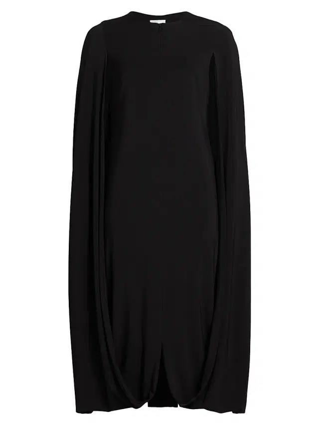 Rosetta Getty Women's Fold Cape Cocoon Dress - Black